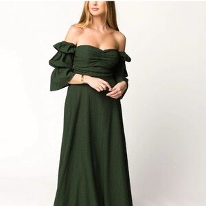 Worth Collective Corrine Tiered Sleeve Maxi Dress